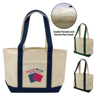 18 oz. Cotton Canvas Large Heavy Duty Boat Tote