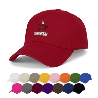6-Panel Cotton Twill Adjustable Cap
